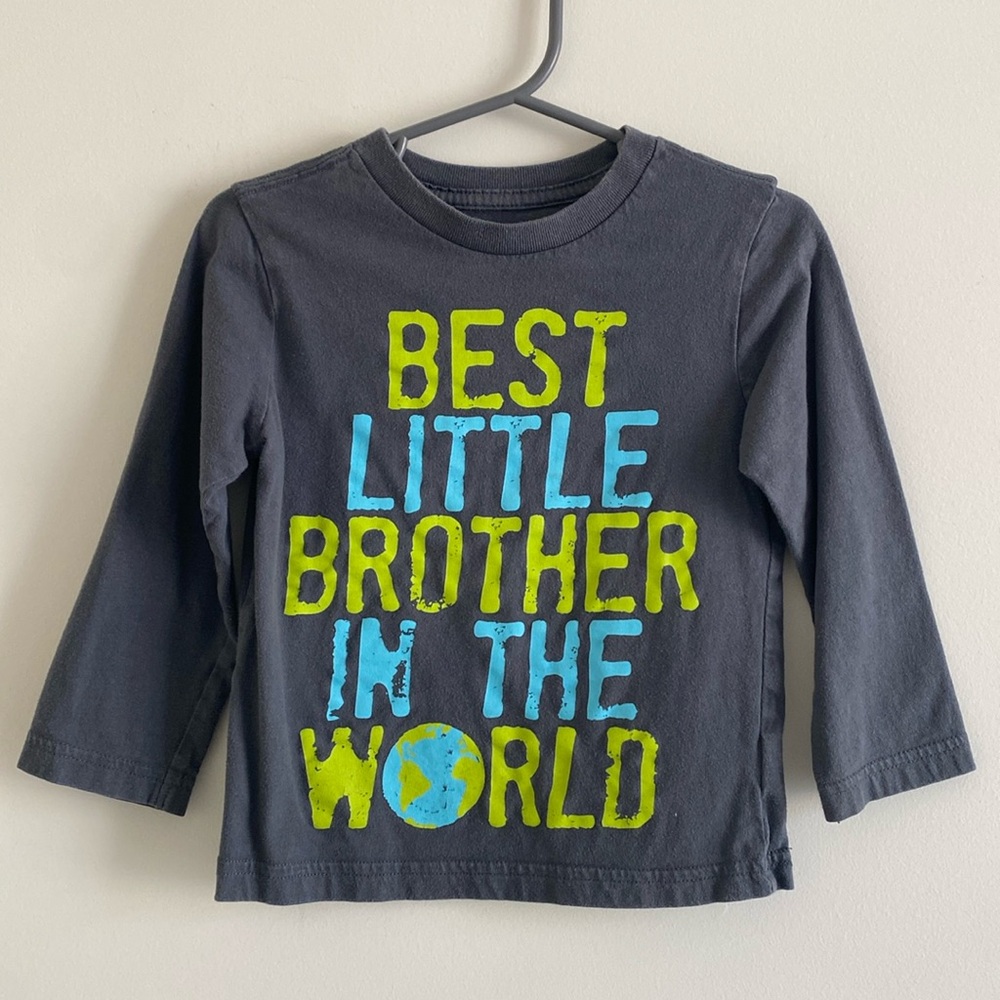 The Children’s Place Toddler Boy ‘Best Little Brother In The World’ Long Sleeve